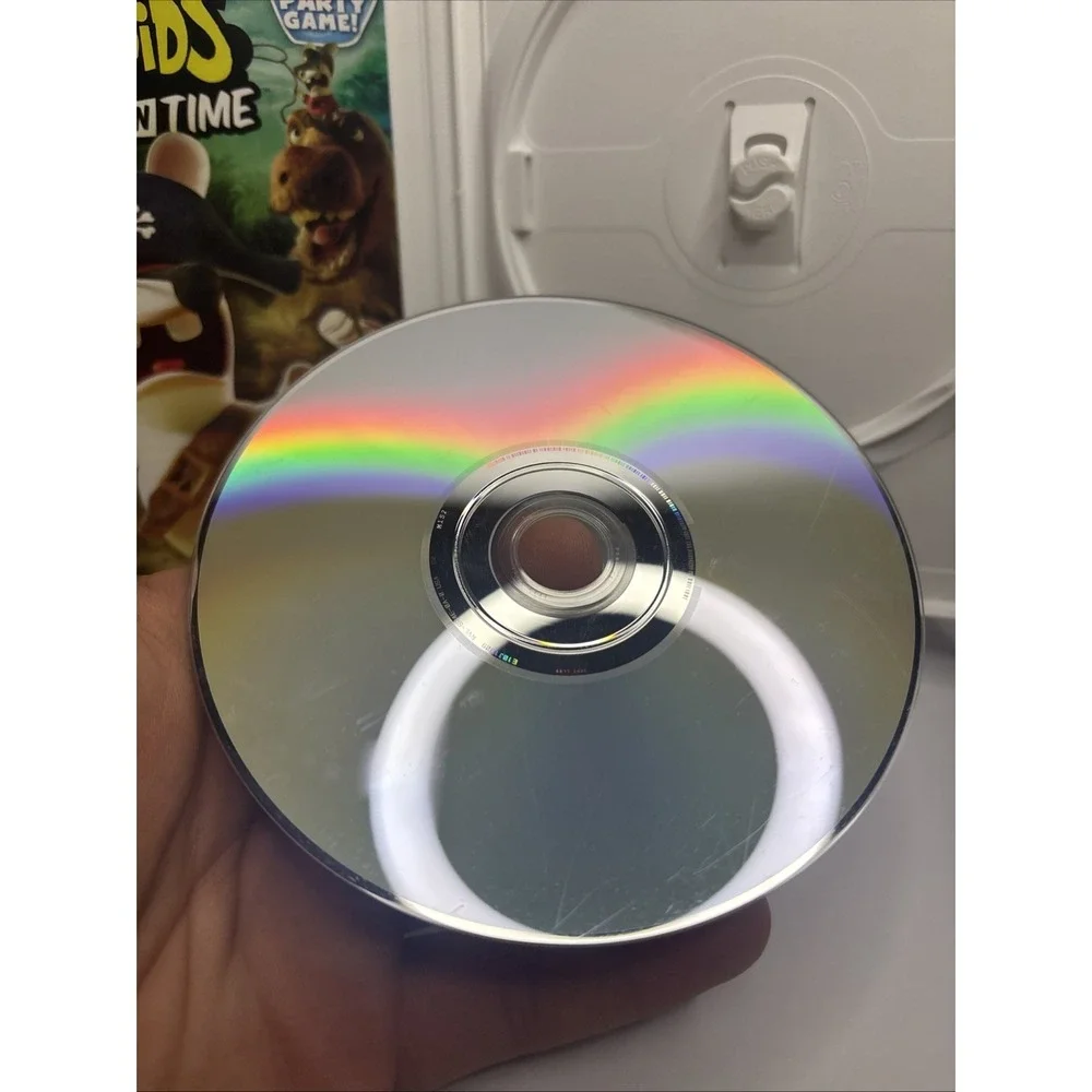 Raving Rabbids Travel in Time Wii game - includes instruction manual, disk, case